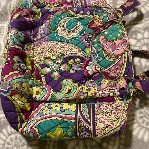 Vera Bradley Heather Pattern 2 bags!  Bowler bag (EUC) and Glenna - Picture 14 of 16